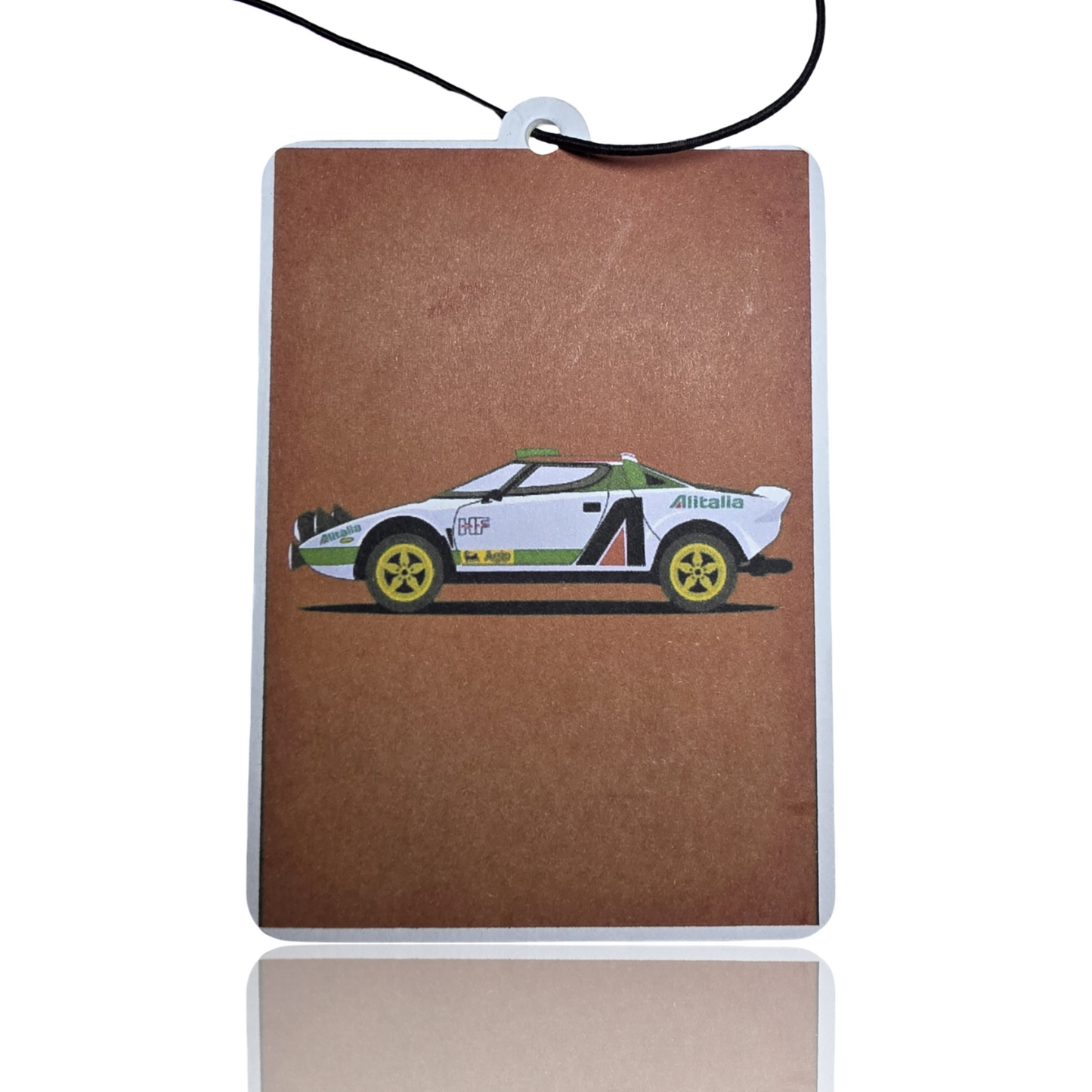 Lancia Stratos Air Freshener - Minimalist Car Accessory for Enthusiasts - Unique Novelty Gift - MyFreshScent