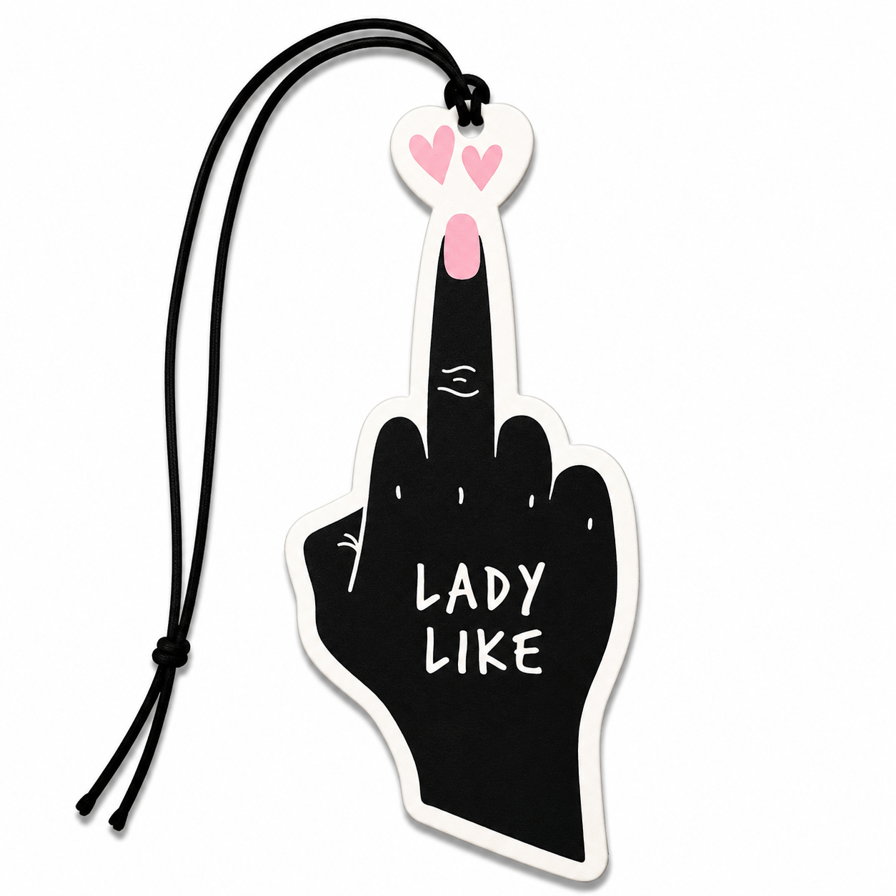 Lady Like Funny Car Air Freshener – Novelty Hanging Car Air Freshener | Sassy Gift for Her