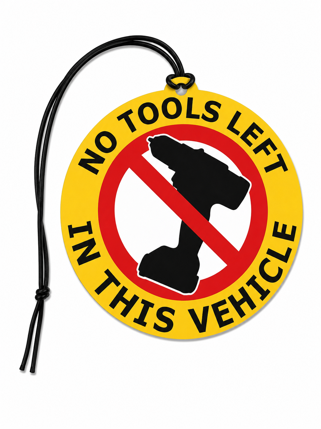 No Tools Left in This Vehicle Car Air Freshener – Funny Tradesman Van Accessory