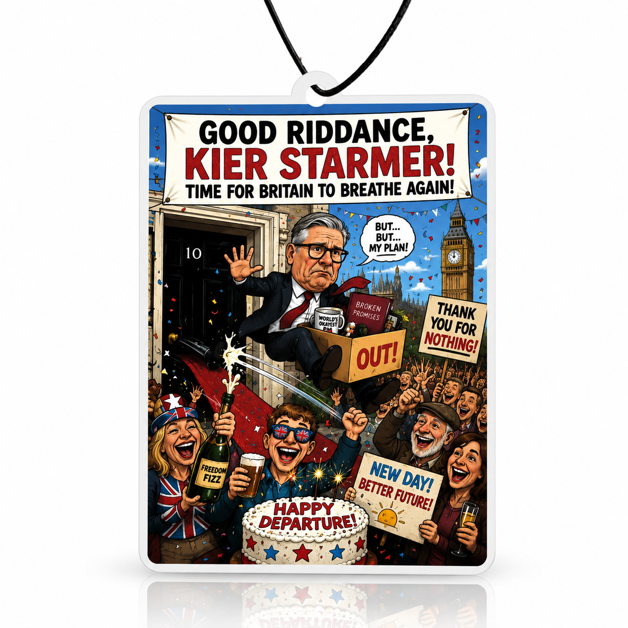 Kier Starmer Car Air Freshener - The Perfect Political Gag Gift for UK Car Lovers