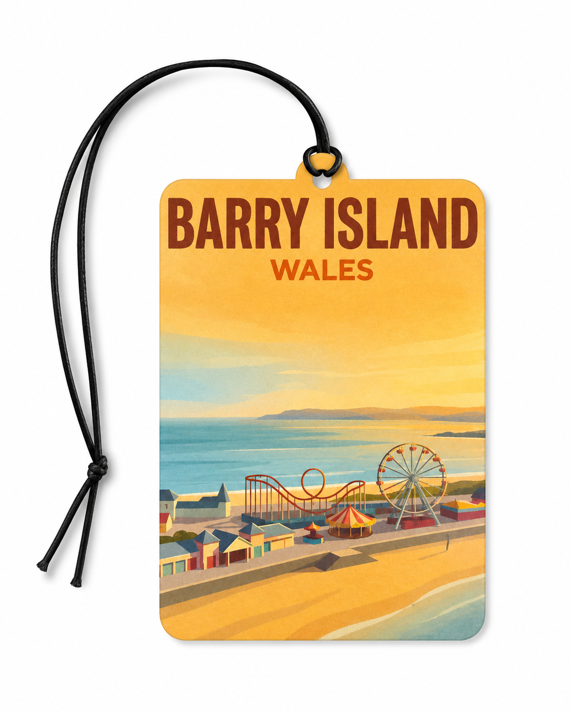 Barry Island Wales Car Air Freshener – Seaside Travel Souvenir