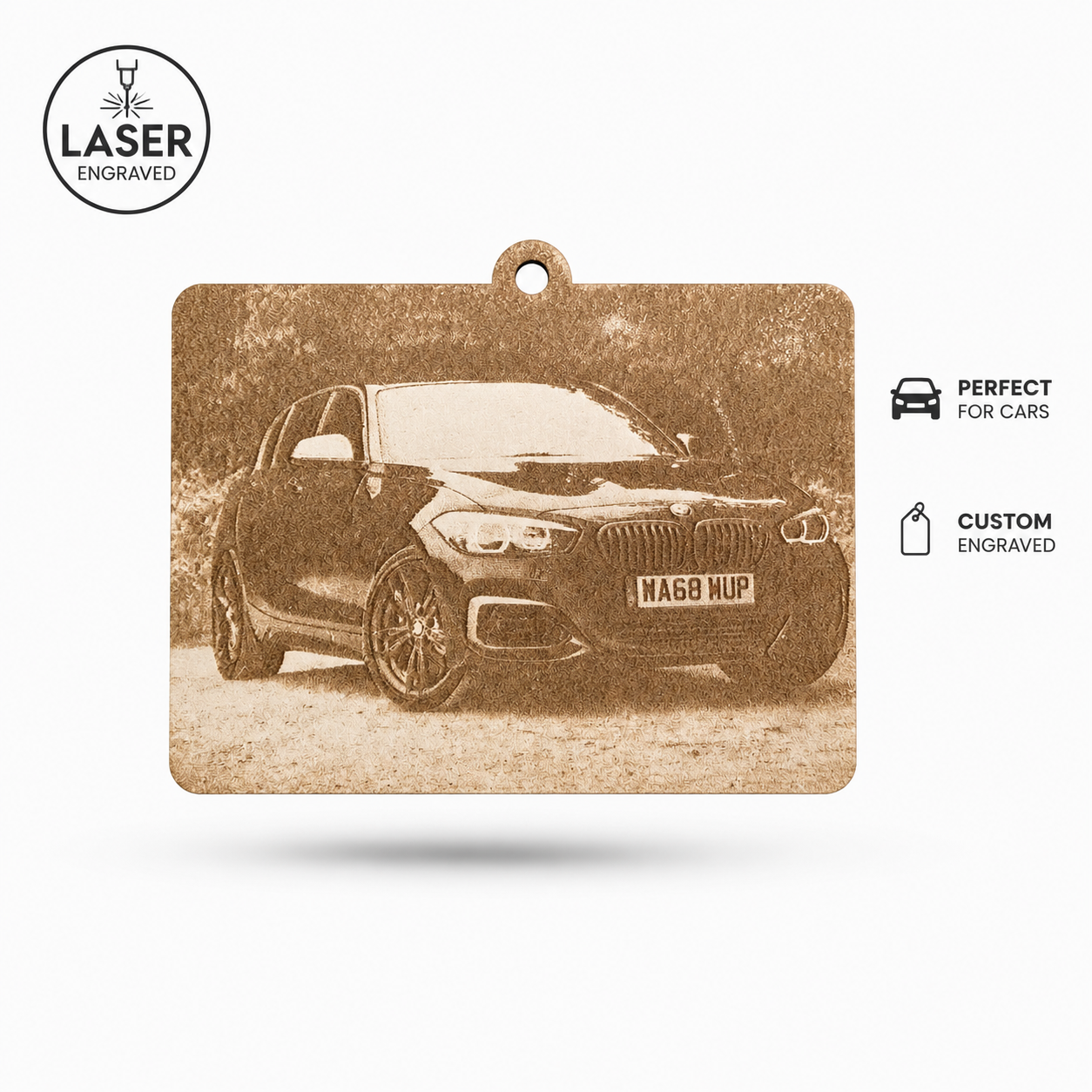 Custom Laser Engraved Car Air Freshener – Personalise Your Driving Experience