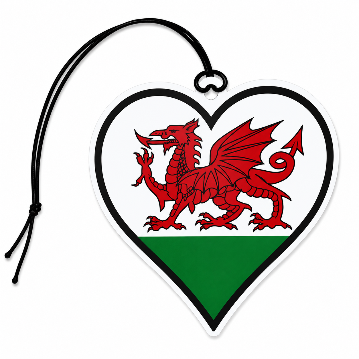 Welsh Dragon Heart Car Air Freshener | Cymru Dragon Hanging Air Freshener