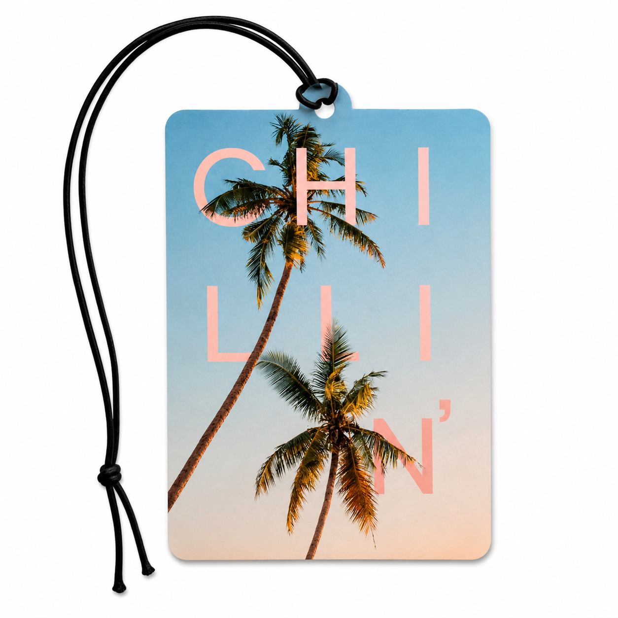 Chillin' Palm Tree Car Air Freshener – Tropical Hanging Auto Car Air Freshener