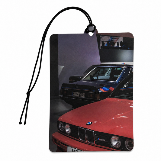 Classic BMW E30 M3 Car Air Freshener – Retro Motorsport Hanging Car Freshener | German Performance Car Accessory | Gift for BMW Fans