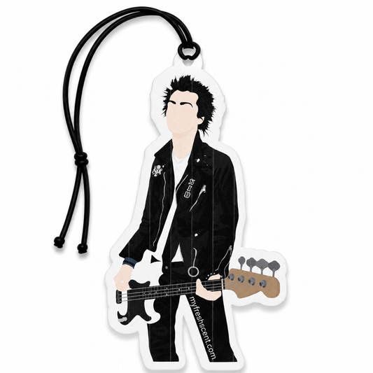 Sid Vicious Sex Pistols Inspired Air Freshener | Punk Rock Hanging Car Air Freshener