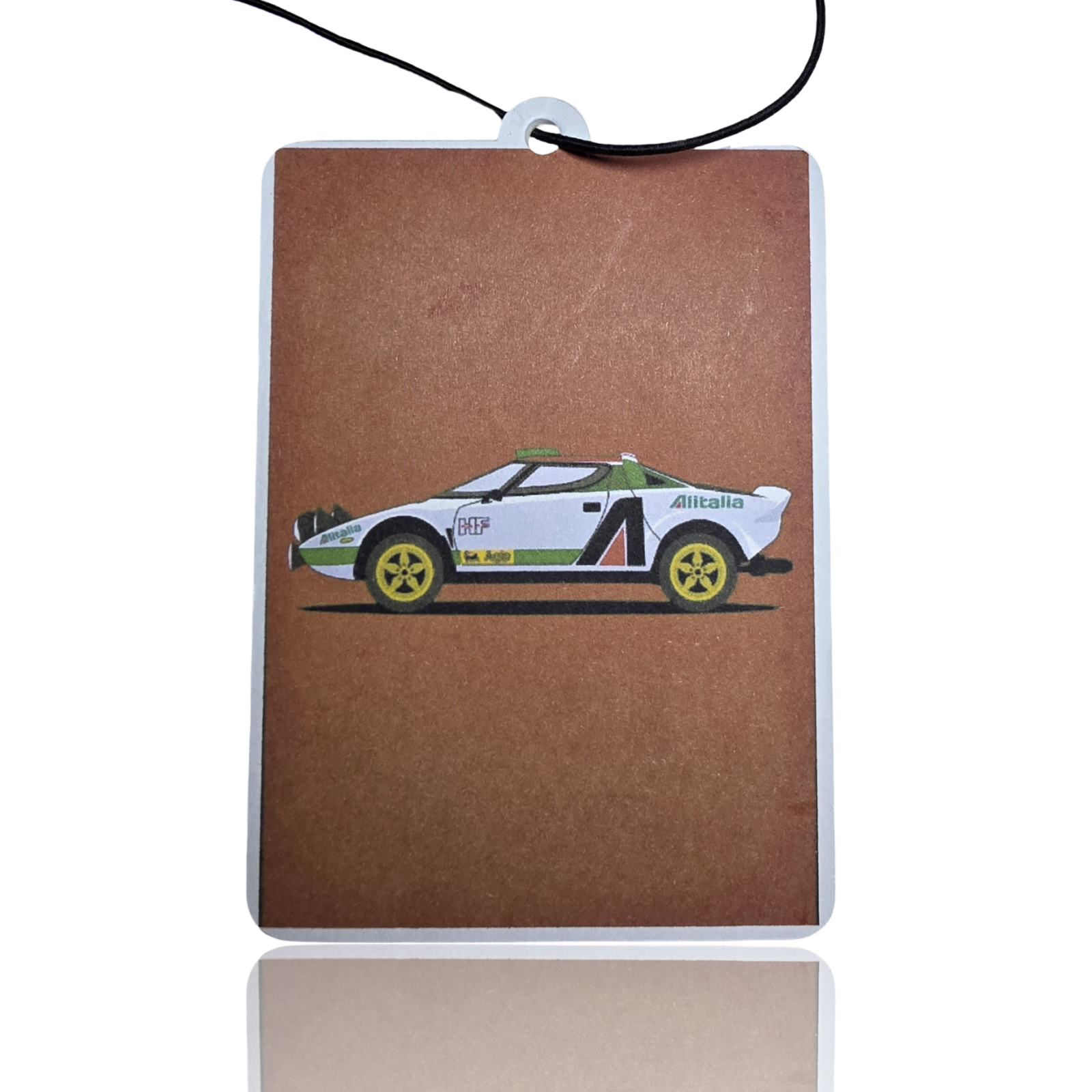 Lancia Stratos Air Freshener - Minimalist Car Accessory for Enthusiasts - Unique Novelty Gift - MyFreshScent