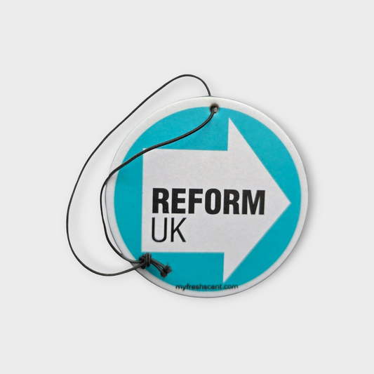 Reform UK Nigel Farage Car Air Freshener