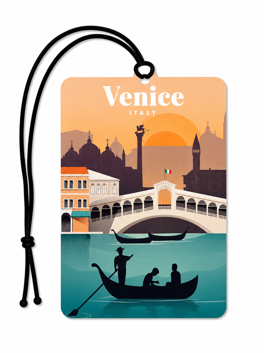 Venice Italy Car Air Freshener | Venice Travel Gift | Gondola Hanging Air Freshener