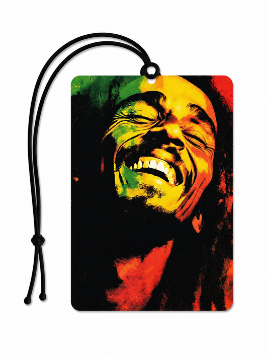 Bob Marley Inspired Car Air Freshener – Reggae Art Hanging Air Freshener