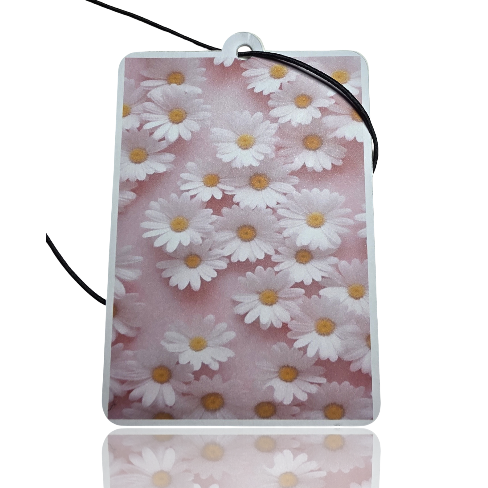 Pink Daisy Floral Car Air Freshener - Cute Pink Aesthetic Hanging Accessory - Novelty Car Gift - MyFreshScent