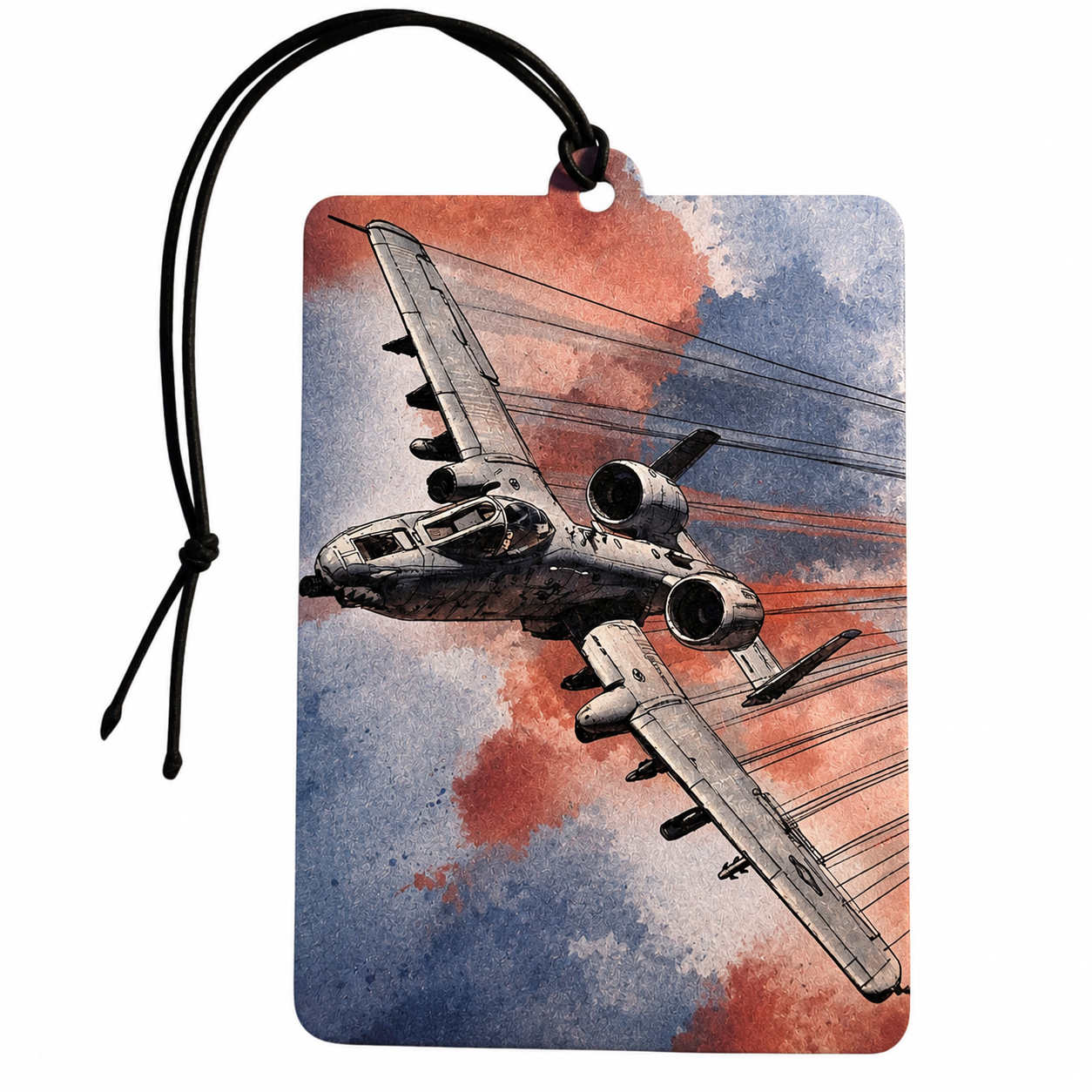 A-10 Warthog Fighter Jet Car Air Freshener – Military Aircraft Aviation Design, USAF Inspired Plane Car Accessory, Pilot & Aviation Enthusiast Gift