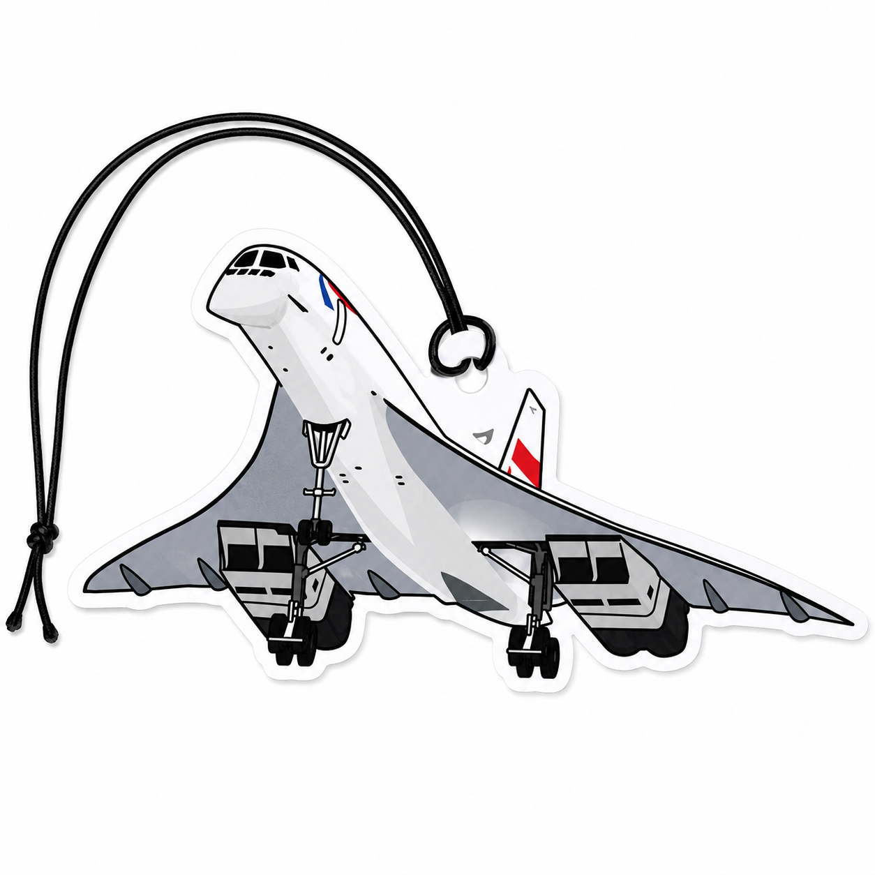 Concorde Airplane Car Air Freshener | Supersonic Aircraft Hanging Air Freshener
