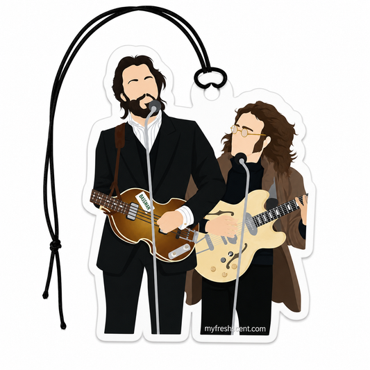 Beatles Inspired Car Air Freshener - Abbey Road Rooftop Gig Décor for Your Car