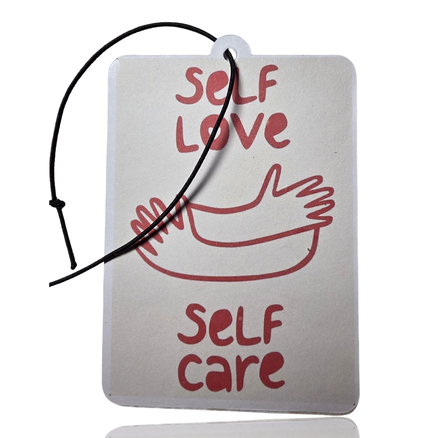 Self Love Car Air Freshener - Minimalist Quote Hanging Accessory - Novelty Gift for Cars - MyFreshScent