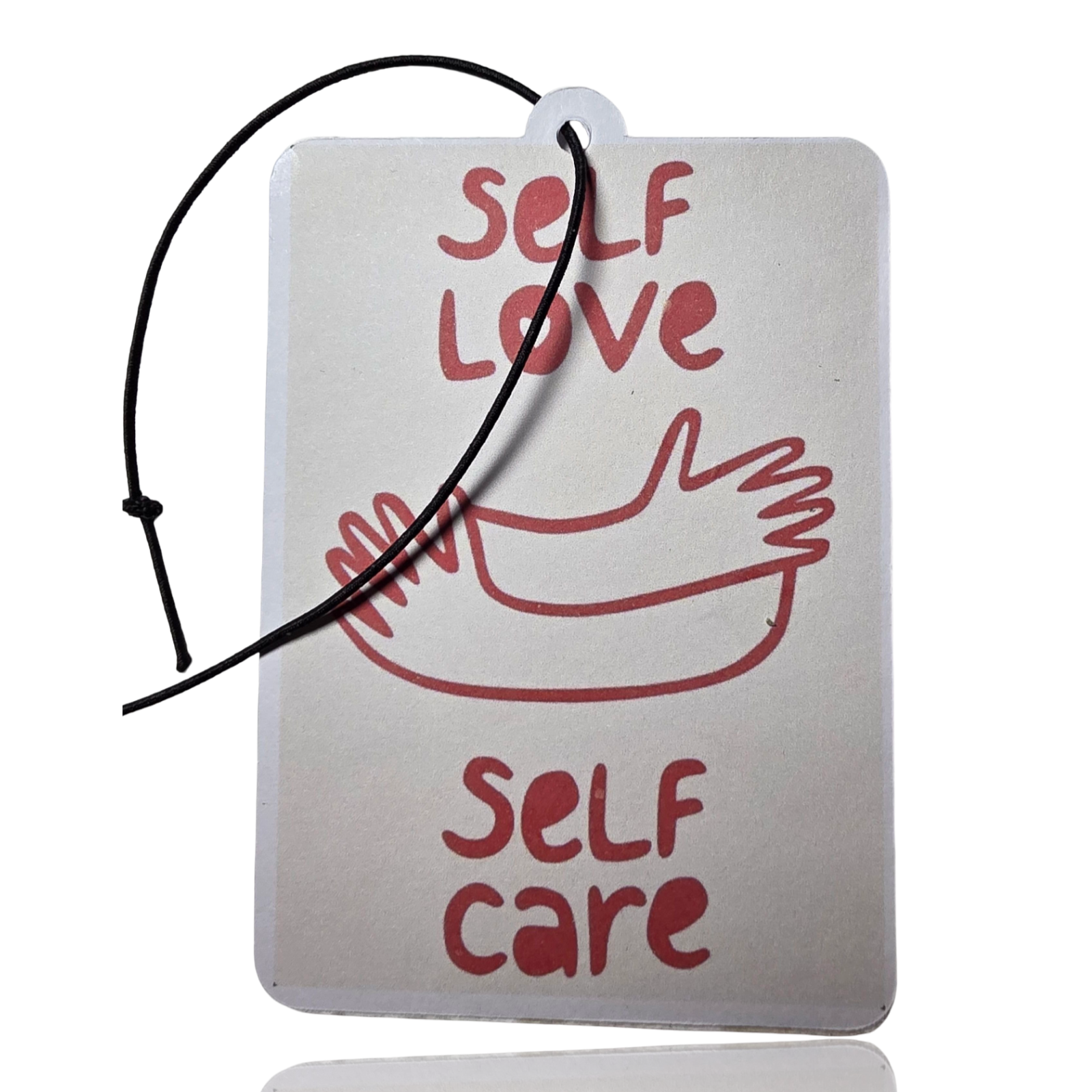 Self Love Car Air Freshener - Minimalist Quote Hanging Accessory - Novelty Gift for Cars - MyFreshScent