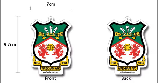 Wrexham AFC Badge Car Air Freshener
