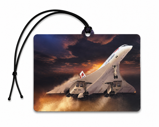 Concorde Sunset Air Freshener – Supersonic Aircraft Hanging Car Air Freshener
