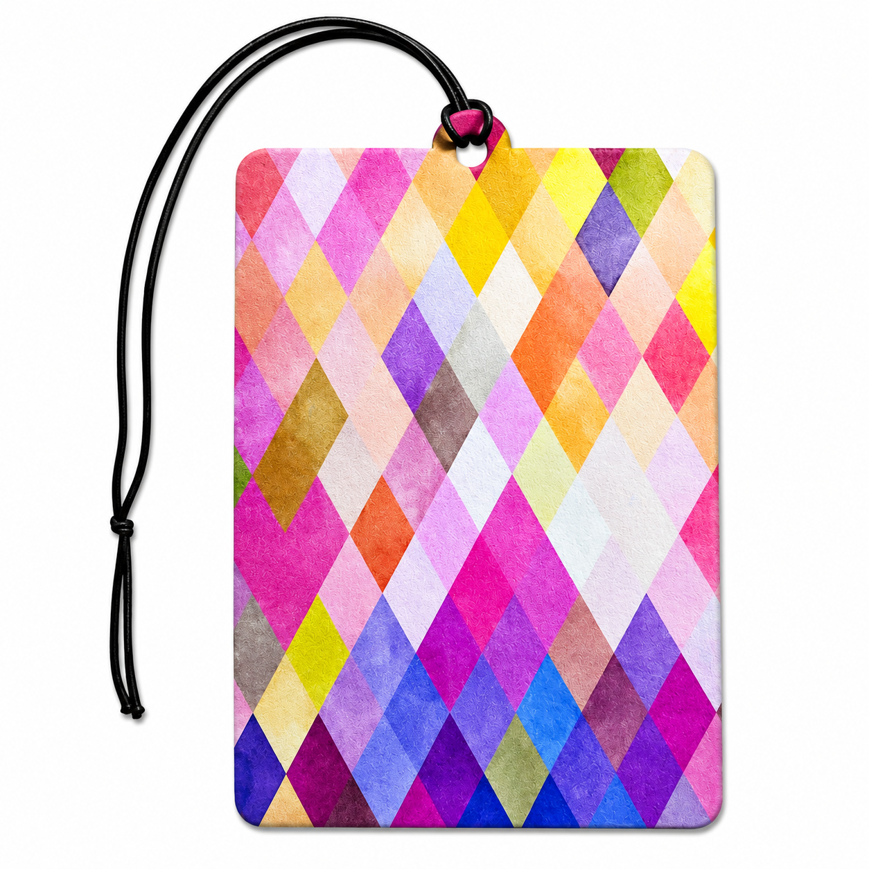 Abstract colourful car air freshener