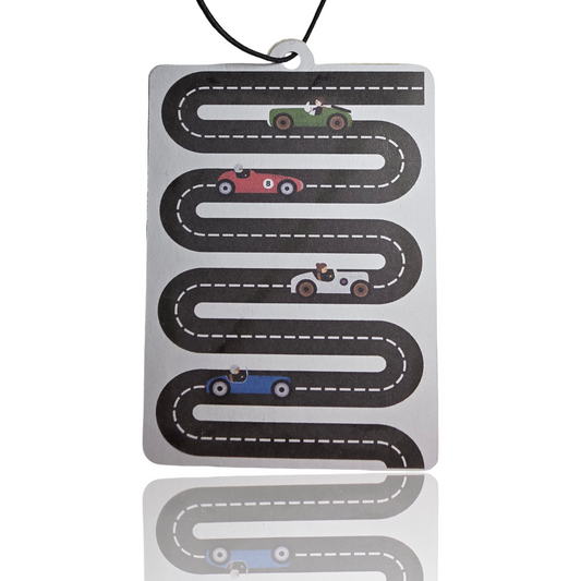 Vintage Racing Car Air Freshener - Child's Racing Track Car Air Freshener - MyFreshScent
