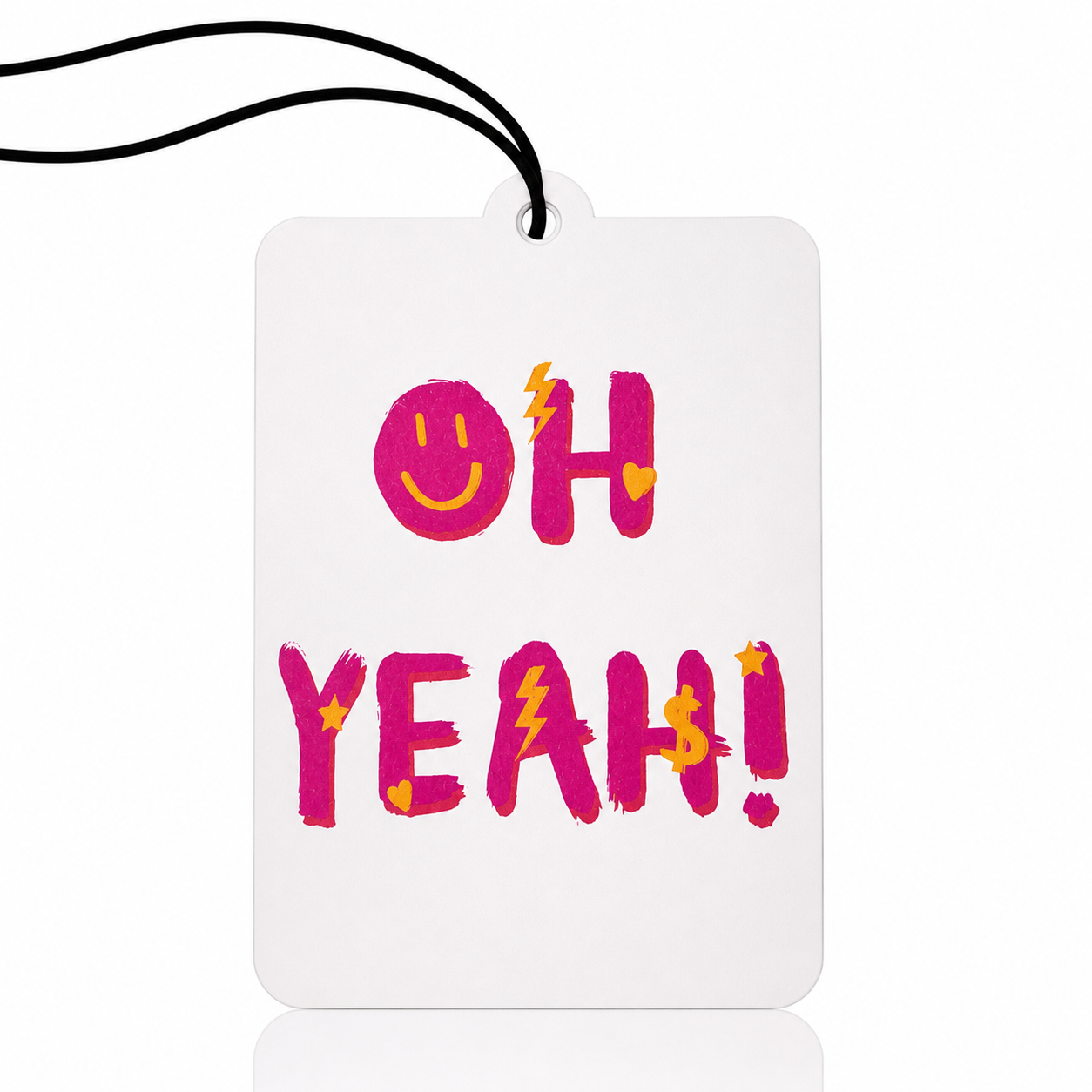 Girly OH YEAH! Car Air Freshener - Fun Novelty Gift for Your Vehicle - MyFreshScent