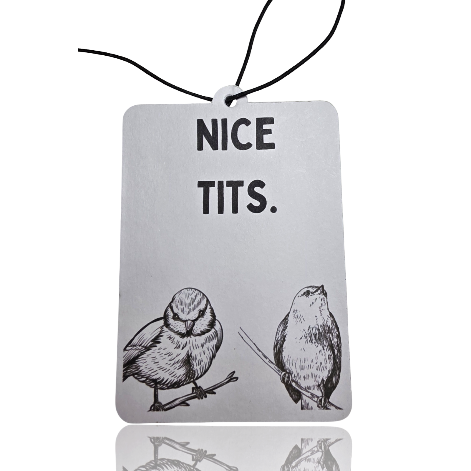 Pun Nice Tits Car Air Freshener - Humorous Hanging Accessory & Fun Gift for Your Vehicle - MyFreshScent