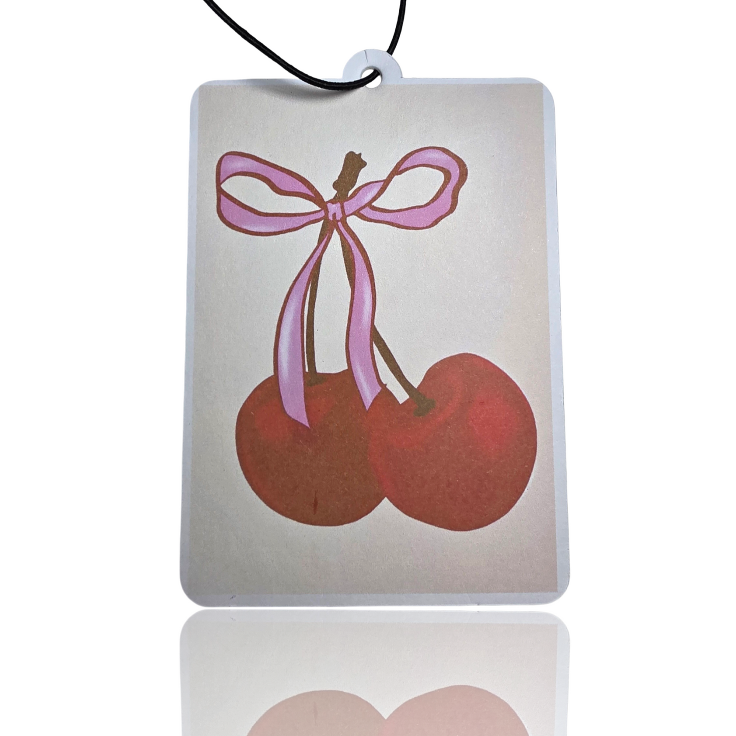 Sweet Cherry Car Air Freshener - Cute Coquette Red Cherry Hanging Accessory - Novelty Car Gift - MyFreshScent