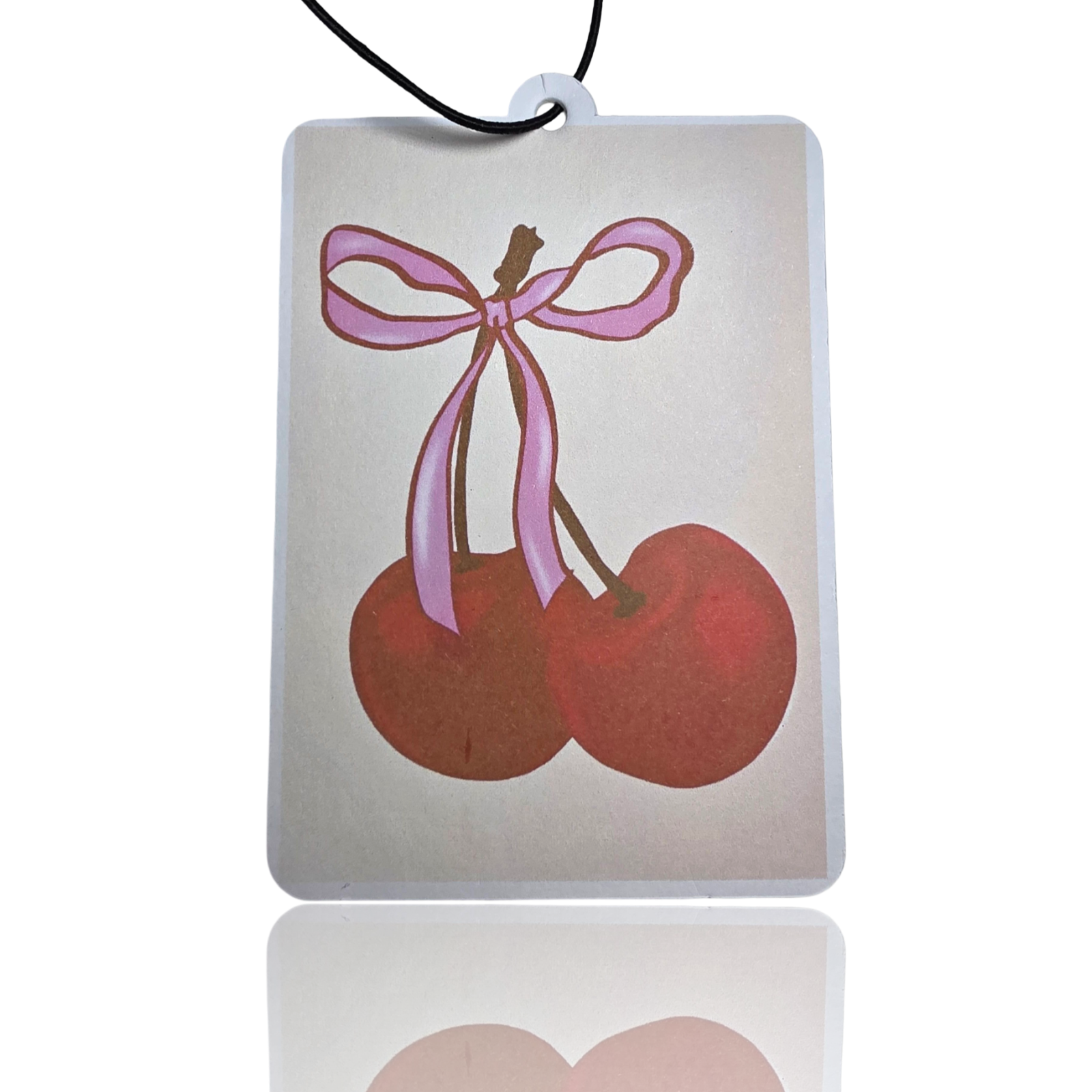 Sweet Cherry Car Air Freshener - Cute Coquette Red Cherry Hanging Accessory - Novelty Car Gift - MyFreshScent