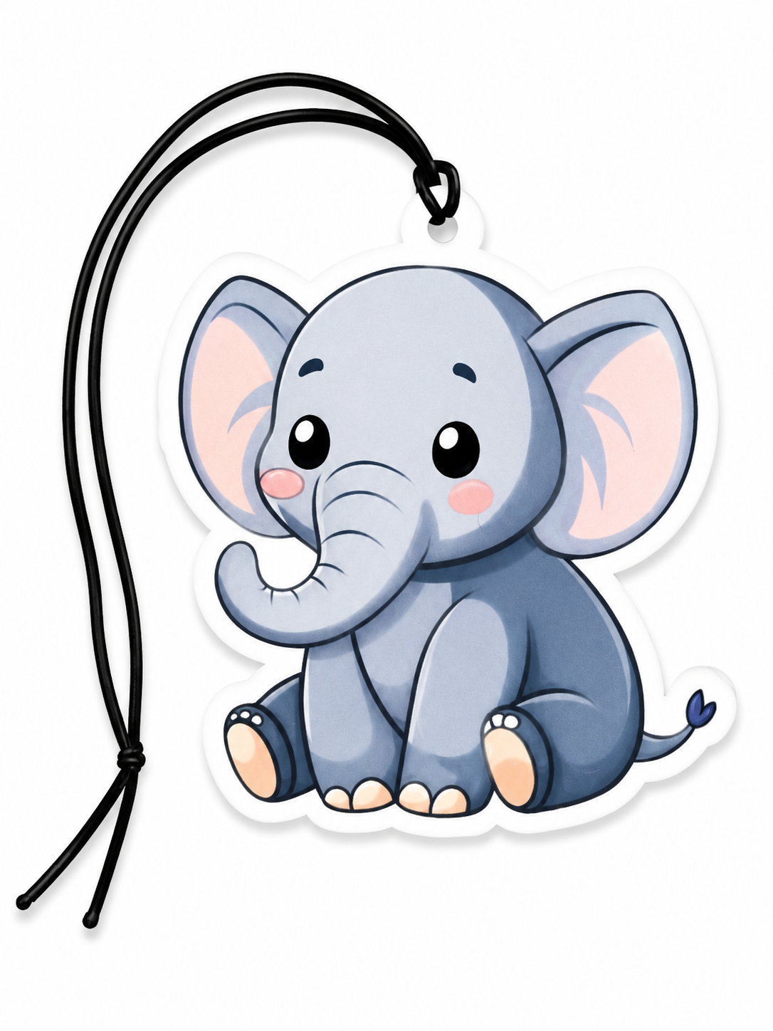 Cute Baby Elephant Hanging Car Air Freshener – Adorable Cartoon Elephant Novelty Gift for Cars, Vans & Bedrooms
