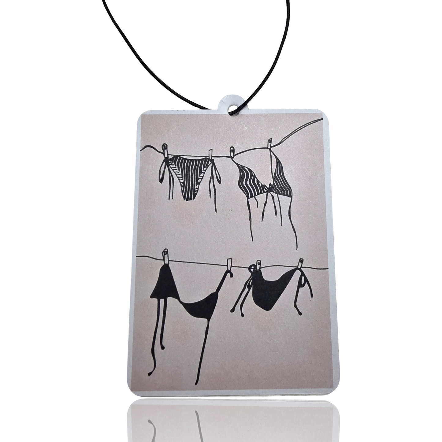 Minimalist Lingerie Car Air Freshener - Unique Novelty Accessory for Your Vehicle - MyFreshScent