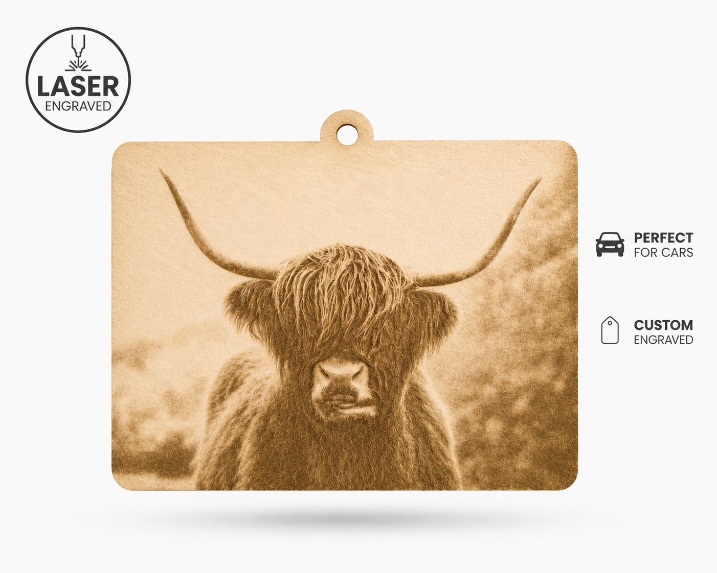 Custom Laser Engraved Car Air Freshener – Personalise Your Driving Experience