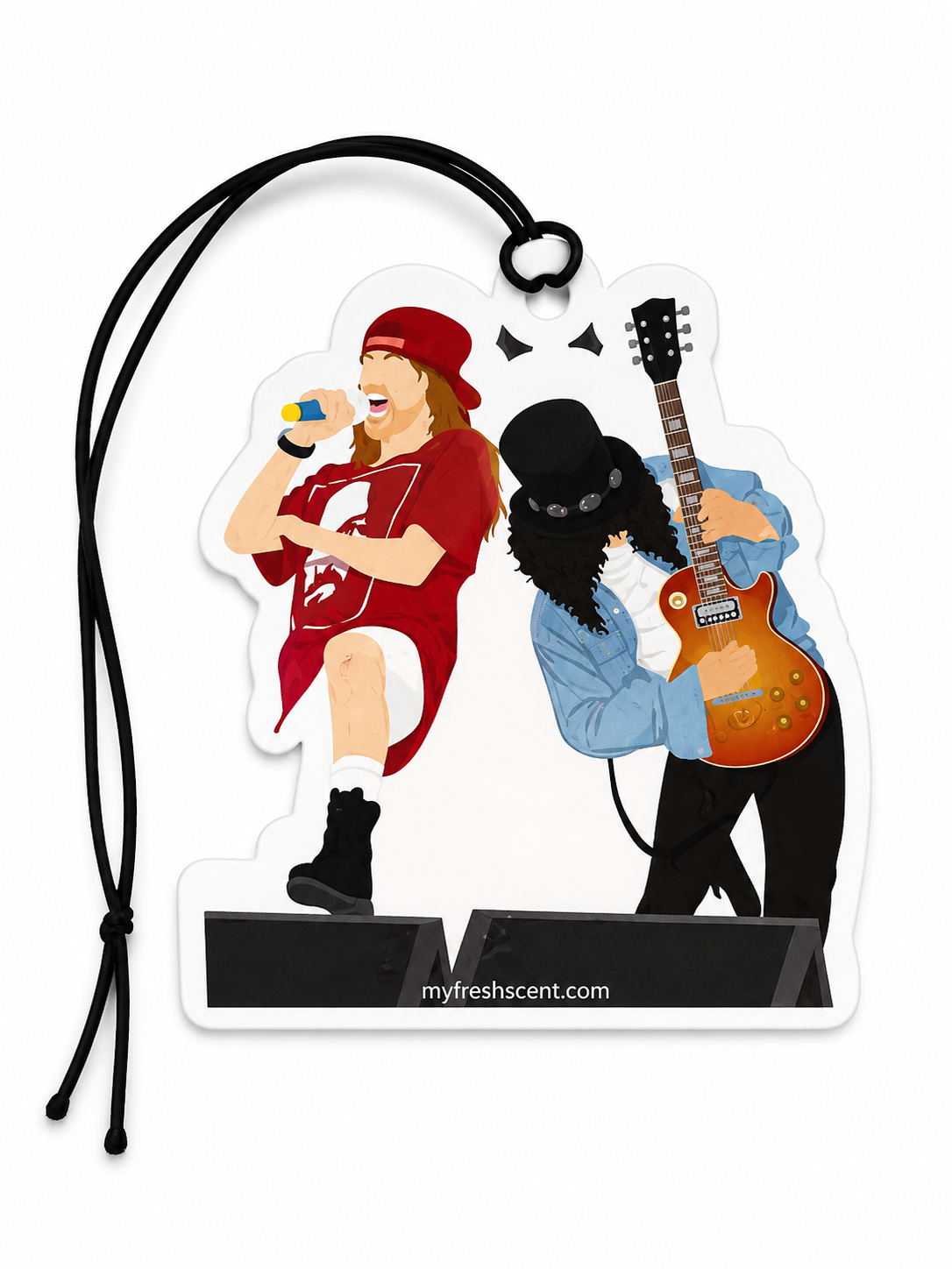 Elevate Your Drive with Guns N Roses, Axel And Slash Car Air Freshener