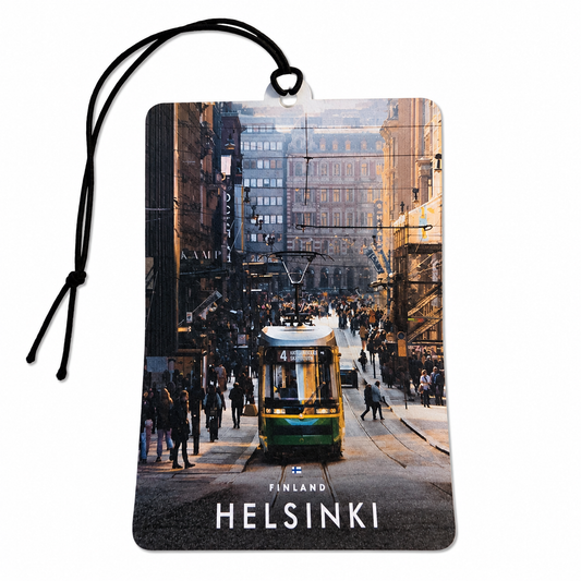 Helsinki Finland Car Air Freshener – Finnish Tram City Travel Souvenir Car Accessory Gift