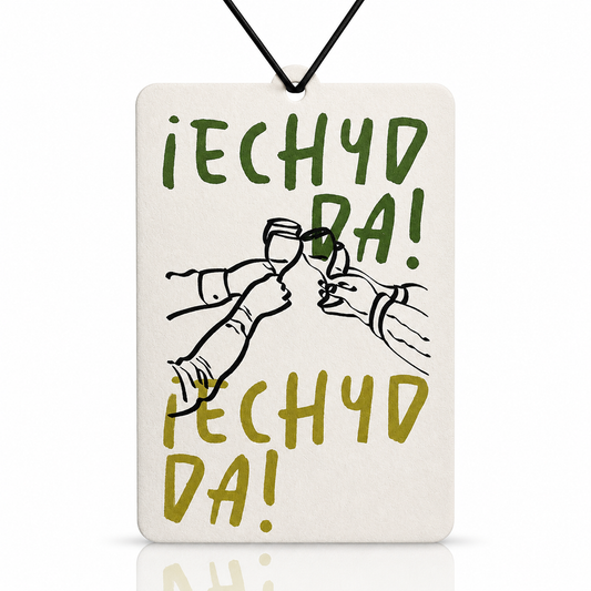 Iechyd Da Welsh Car Air Freshener - Infuse Your Drive with a Refreshing Welsh Essence