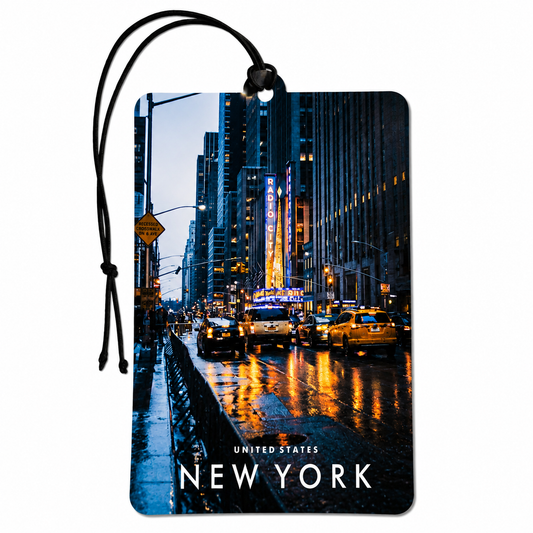 New York Car Air Freshener – NYC USA City Travel Souvenir New York Gift & Car Accessory