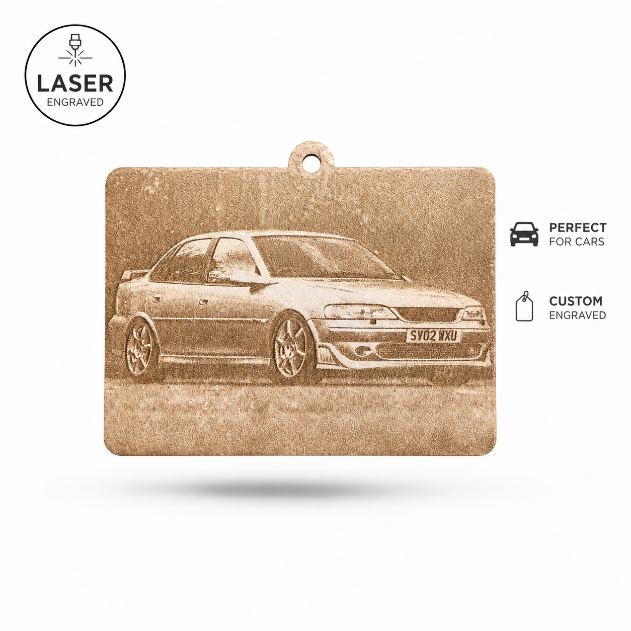 Custom Laser Engraved Car Air Freshener – Personalise Your Driving Experience