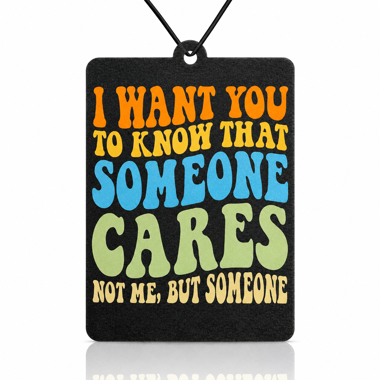 Know Someone Cares Car Air Freshener – Elevate Your Driving Experience