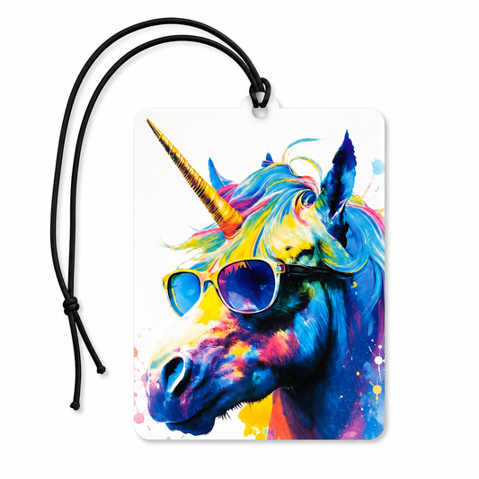 Colourful Unicorn Car Air Freshener – Fun & Whimsical Car Air Freshener / Accessory