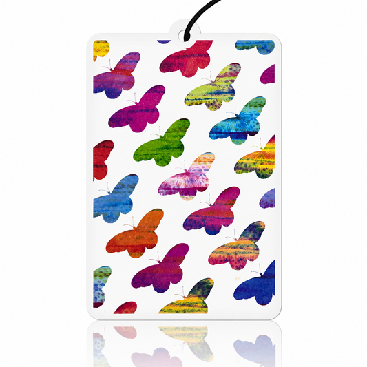 Colorful Butterfly Car Air Freshener - Nature Inspired Hanging Car Accessory and Novelty Gift - MyFreshScent