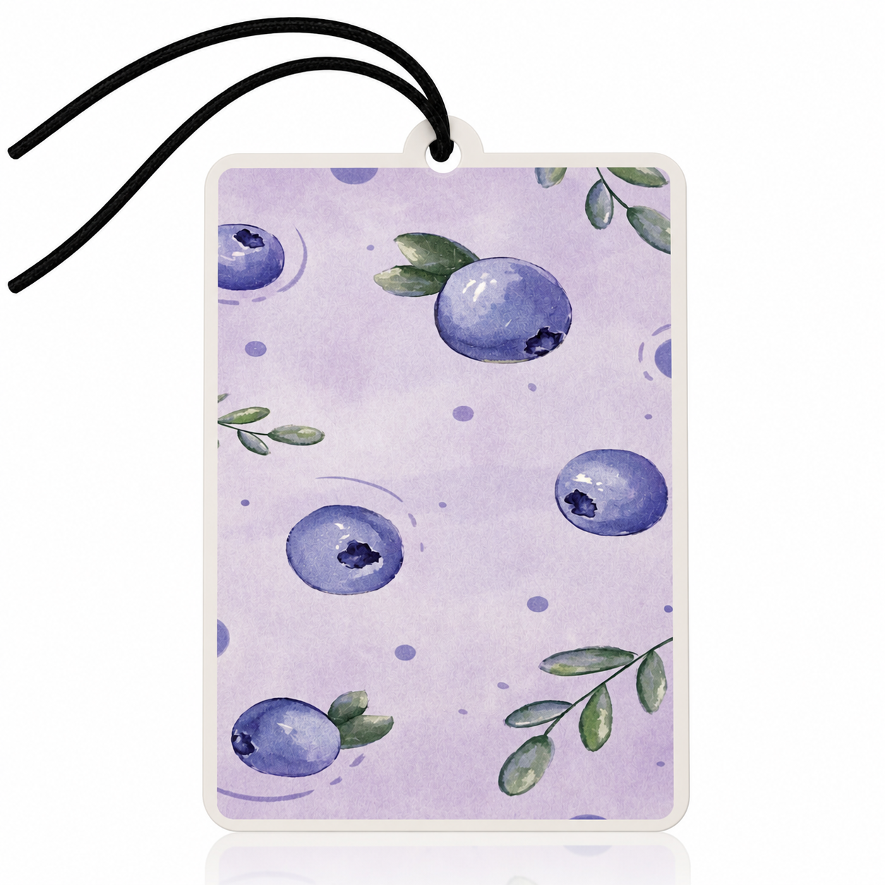 Blueberry Pattern Car Air Freshener - Soft Pastel Fruit Design Novelty Gift for Cars - MyFreshScent